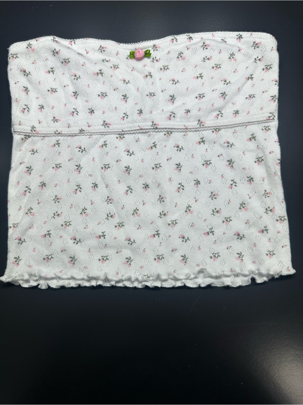 Katie J NYC Girls Floral Tube Top Sz XL (14) Like New
